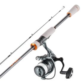 Rod and Fishing Reel Combo, IM6 Carbon Fiber Spinning Rod and Reel Combo, Bass Fishing Pole with 6.5 ft Two-Piece Rods, 7+1 Ball Bearings, EVA Ha Rod and Fishing Reel Combo, IM6 Carbon Fiber Spinning Rod and Reel Combo, Bass Fishing Pole with 6.5 ft Two-Piece Rods, 7+1 Ball Bearings, EVA Ha